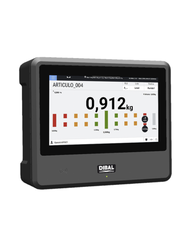 DIBAL - VT-600 - Visor de Peso con Tecnología PC y Pantalla Táctil de 10,1"
