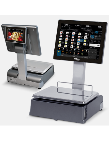 DIBAL - CS-2255 W - Balanza PC DC con Impresora de tickets o etiquetas.